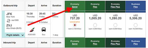 Emirates fare types, booking classes, and seat types .